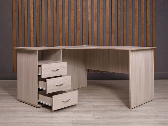 Стол с тумбой ДСП Ясень шимо Россия