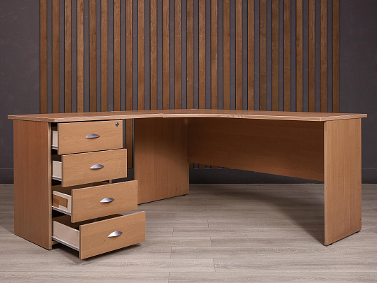 Стол с тумбой ДСП Орех Россия