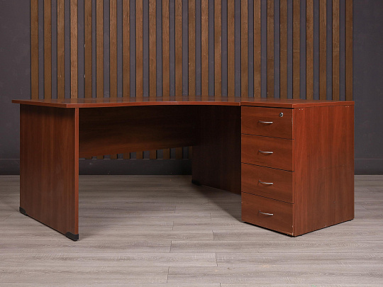 Стол с тумбой ДСП Вишня Россия