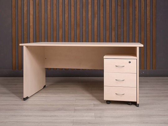 Стол с тумбой ДСП Дуб Россия