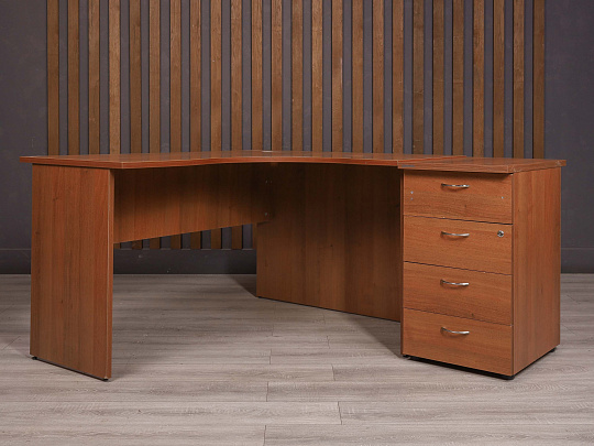 Стол с тумбой ДСП Орех Россия