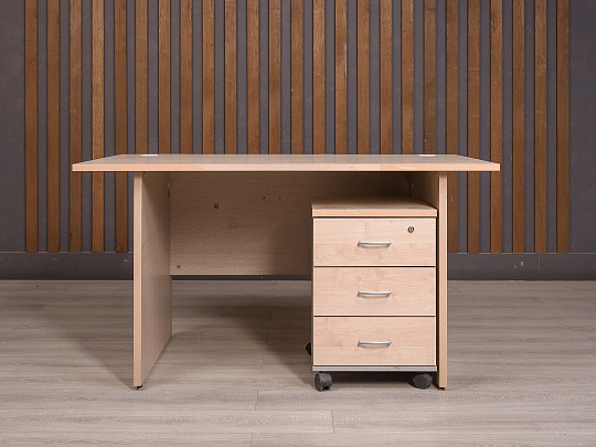 Стол с тумбой ДСП Дуб Россия