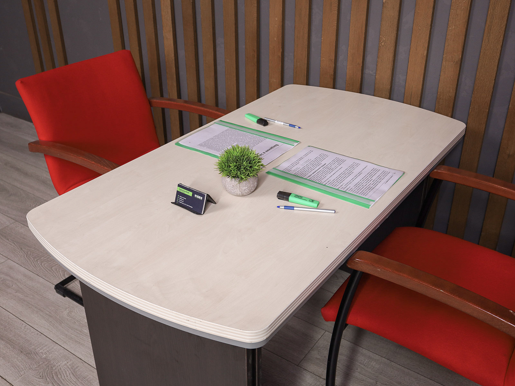 Стол-брифинг приставной Berlin ДСП Дуб Россия (1356-02105)