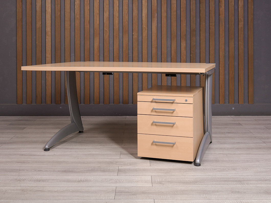 Стол с тумбой Steelcase ДСП Клен США (2157-14045)