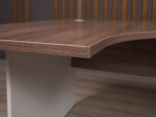 Стол угловой ДСП Ясень шимо Россия