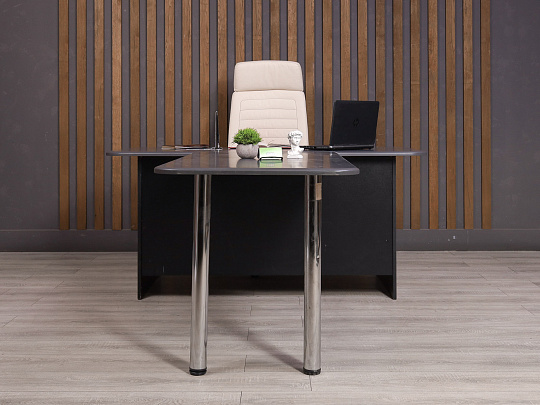 Стол руководителя ДСП Серый Россия