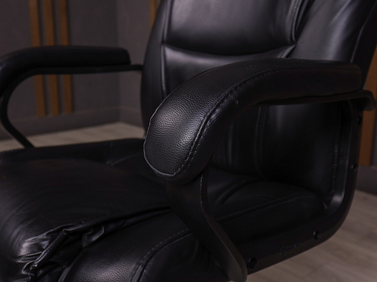 Кресло руководителя Искусственная кожа Чёрный Россия