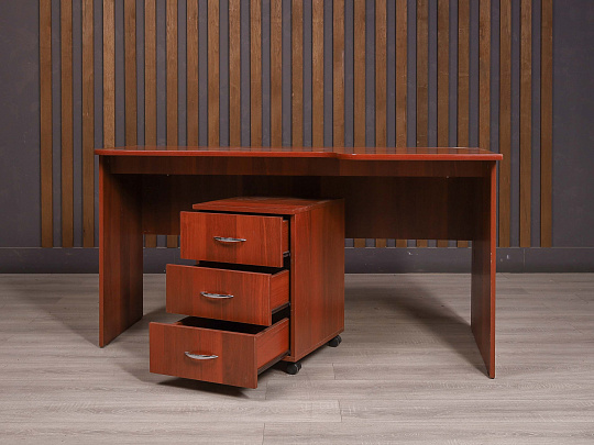 Стол с тумбой ДСП Вишня Россия