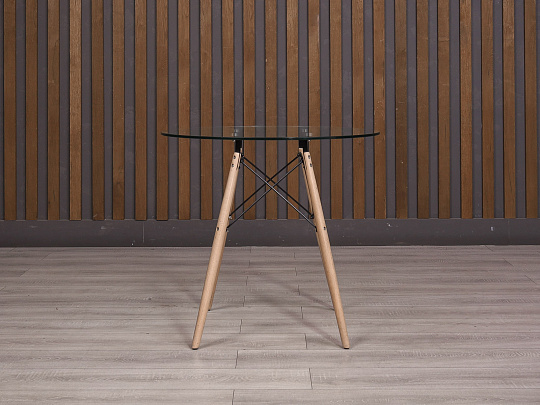 Журнальный столик Eames DSW Стекло Орех Россия