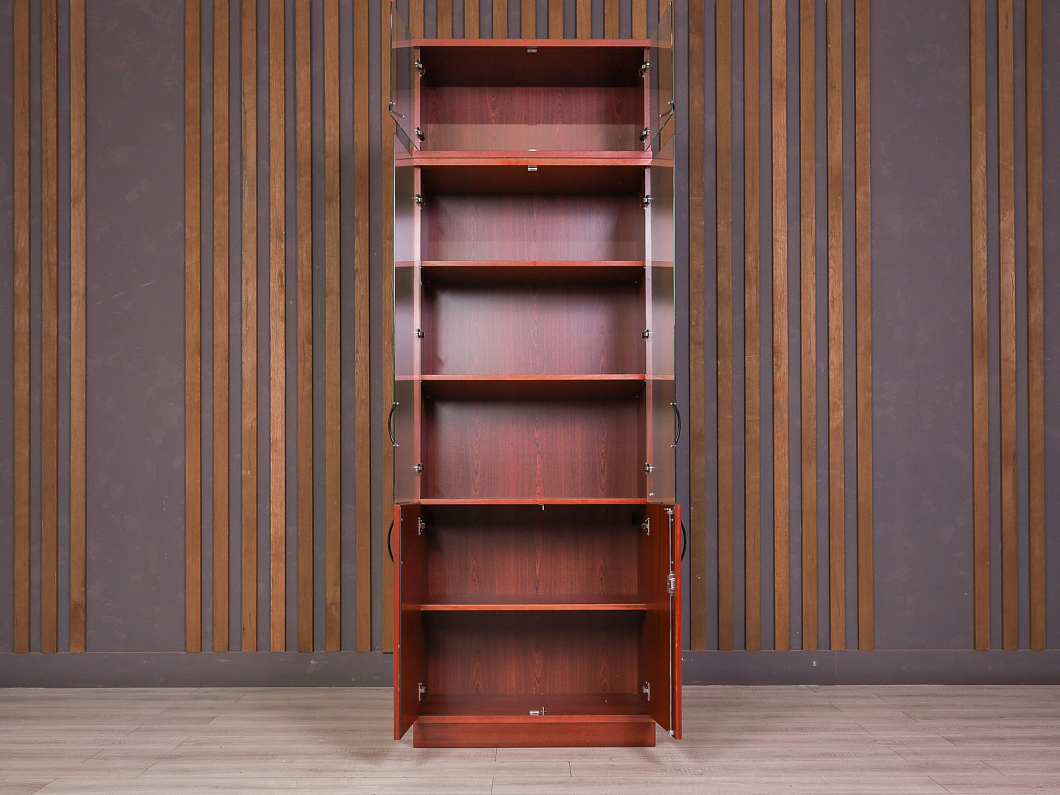 Шкаф для документов ДСП Махагон Россия (25158-10095)