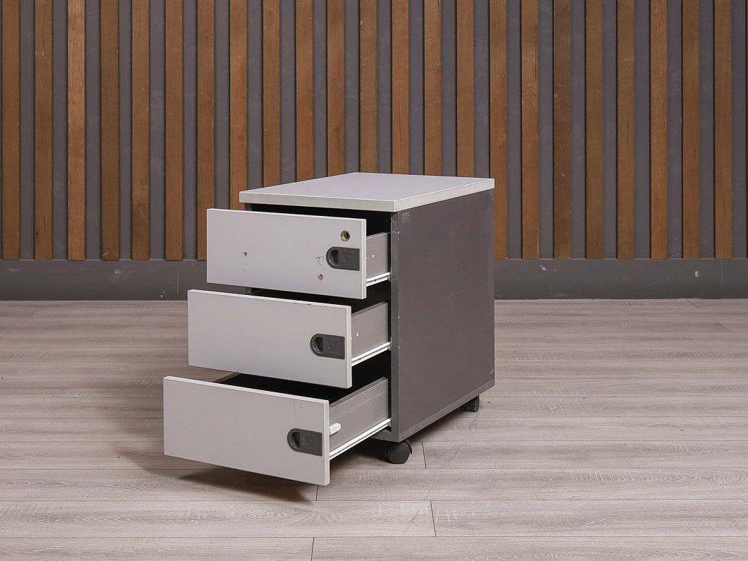 Тумба подкатная ДСП Серый Россия (241641-23105)