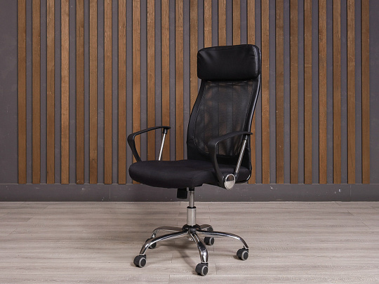 Офисное кресло Easy Chair Искусственная кожа Чёрный Россия