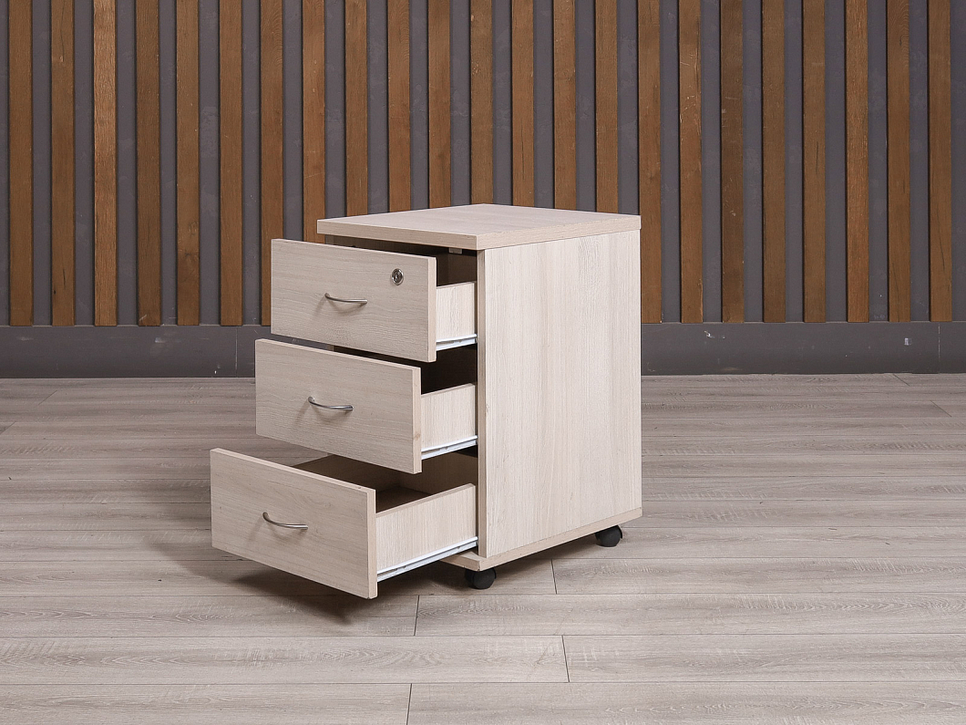 Тумба подкатная ДСП Ясень шимо Россия (241742-23105)