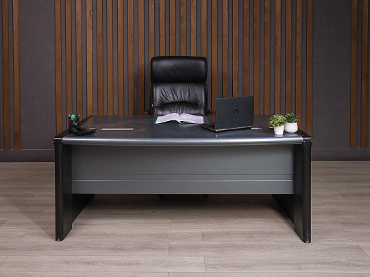 Стол руководителя ДСП Серый Россия