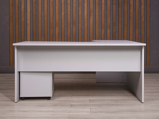 Стол с тумбой ДСП Серый Россия