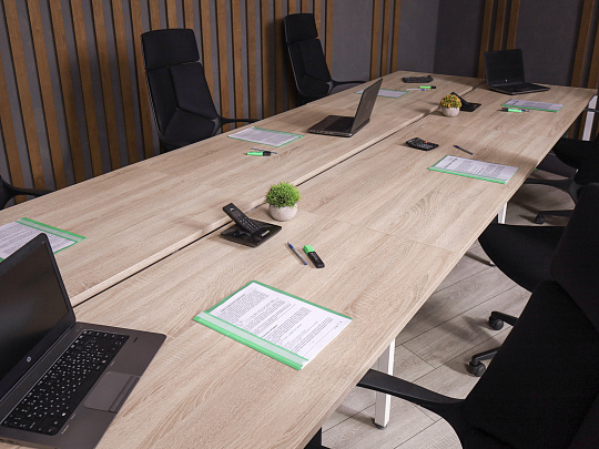 Бенч система на 6 рабочих мест ДСП Ясень шимо Россия