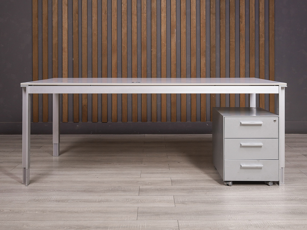 Стол с тумбой ALEA Металл Серый Италия (2164-28105)