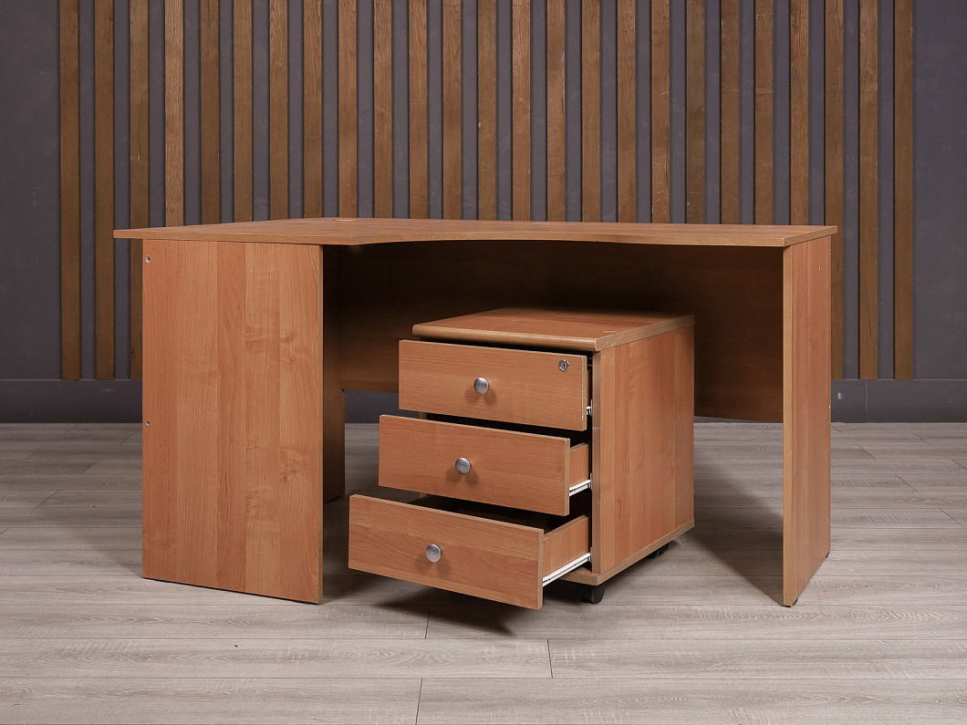 Стол с тумбой ДСП Орех Россия (2151-04125)