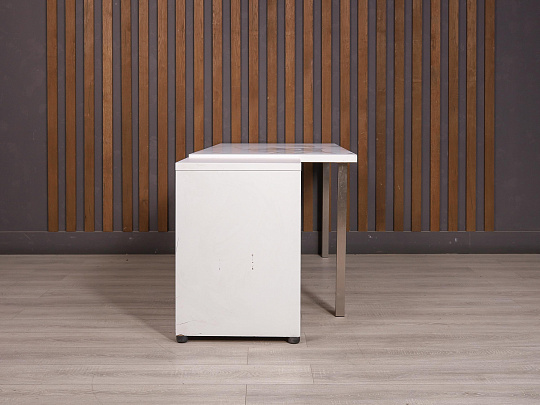 Стол с тумбой IKEA ДСП Белый Россия