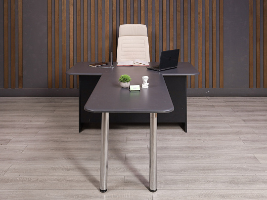 Стол руководителя ДСП Серый Россия