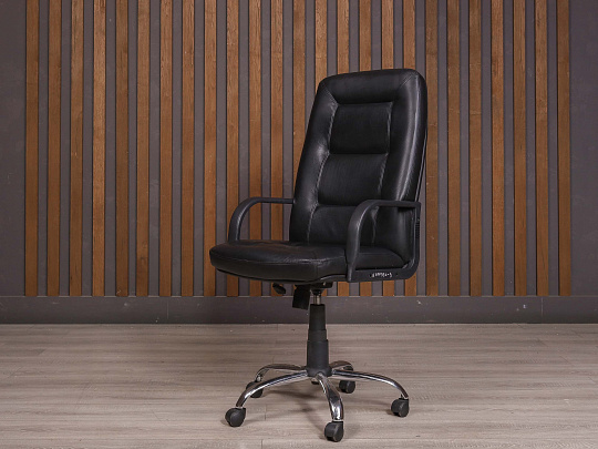 Кресло руководителя Искусственная кожа Чёрный Россия