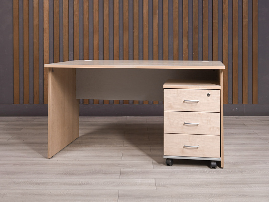 Стол с тумбой ДСП Дуб Россия