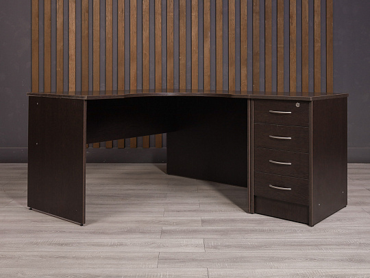 Стол с тумбой ДСП Венге Россия