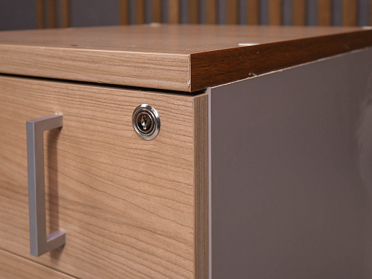 Тумба подкатная ДСП Ясень шимо Россия