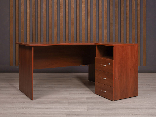 Стол с тумбой ДСП Вишня Россия