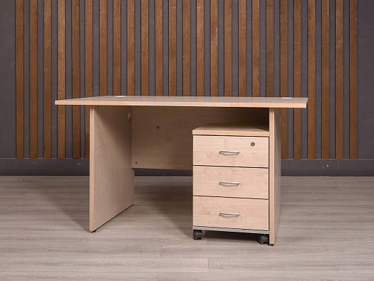 Стол с тумбой ДСП Дуб Россия