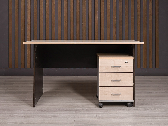 Стол с тумбой ДСП Дуб Россия