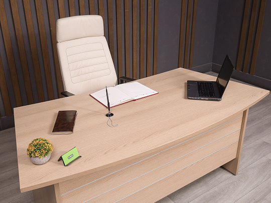 Стол руководителя ДСП Ясень шимо Россия