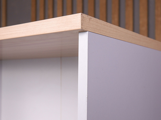 Шкаф-стеллаж для документов ДСП Серый Россия