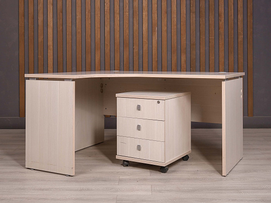 Стол с тумбой ДСП Дуб Россия