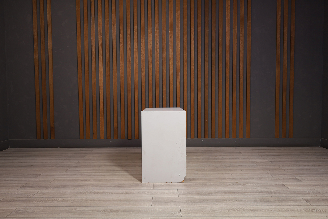 Тумба под оргтехнику ДСП Серый Россия (24364-04085)