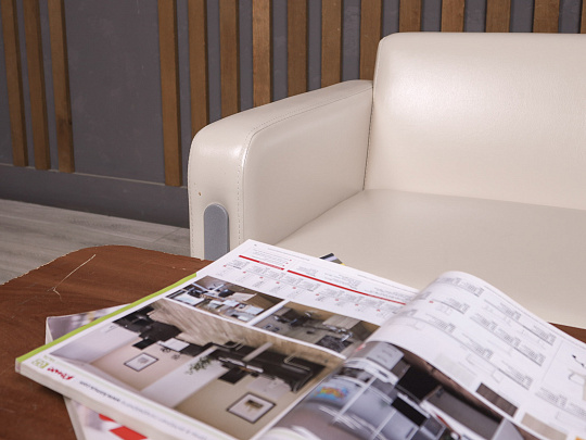 Диван ДЭФО Искусственная кожа Бежевый Россия