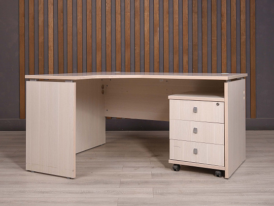 Стол с тумбой ДСП Дуб Россия