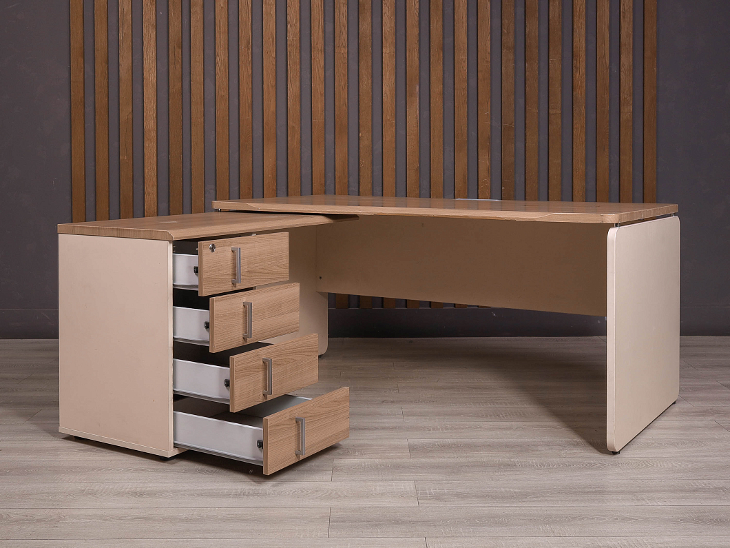 Стол с тумбой Accord ДСП Ясень шимо Россия (2174-03026)