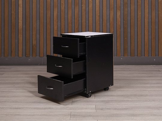 Тумба подкатная ДСП Чёрный Россия