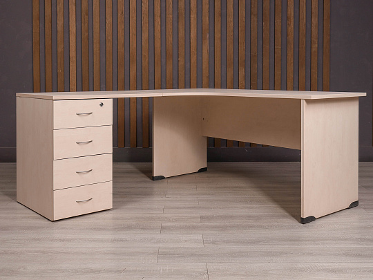 Стол с тумбой ДСП Дуб Россия