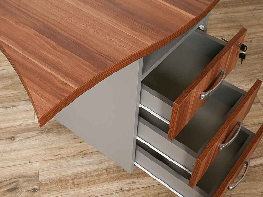 Тумба приставная Berlin ДСП Серый Россия