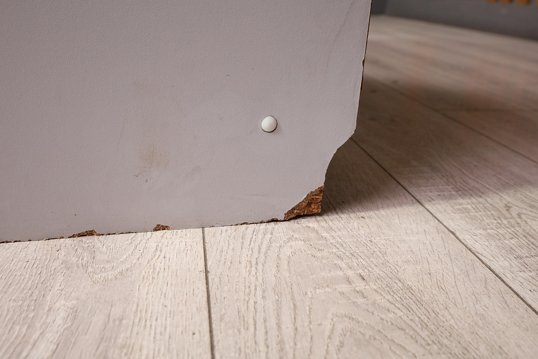 Тумба под оргтехнику ДСП Серый Россия (24364-04085)