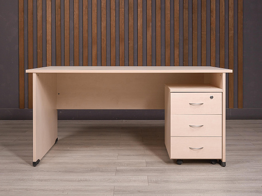 Стол с тумбой ДСП Дуб Россия