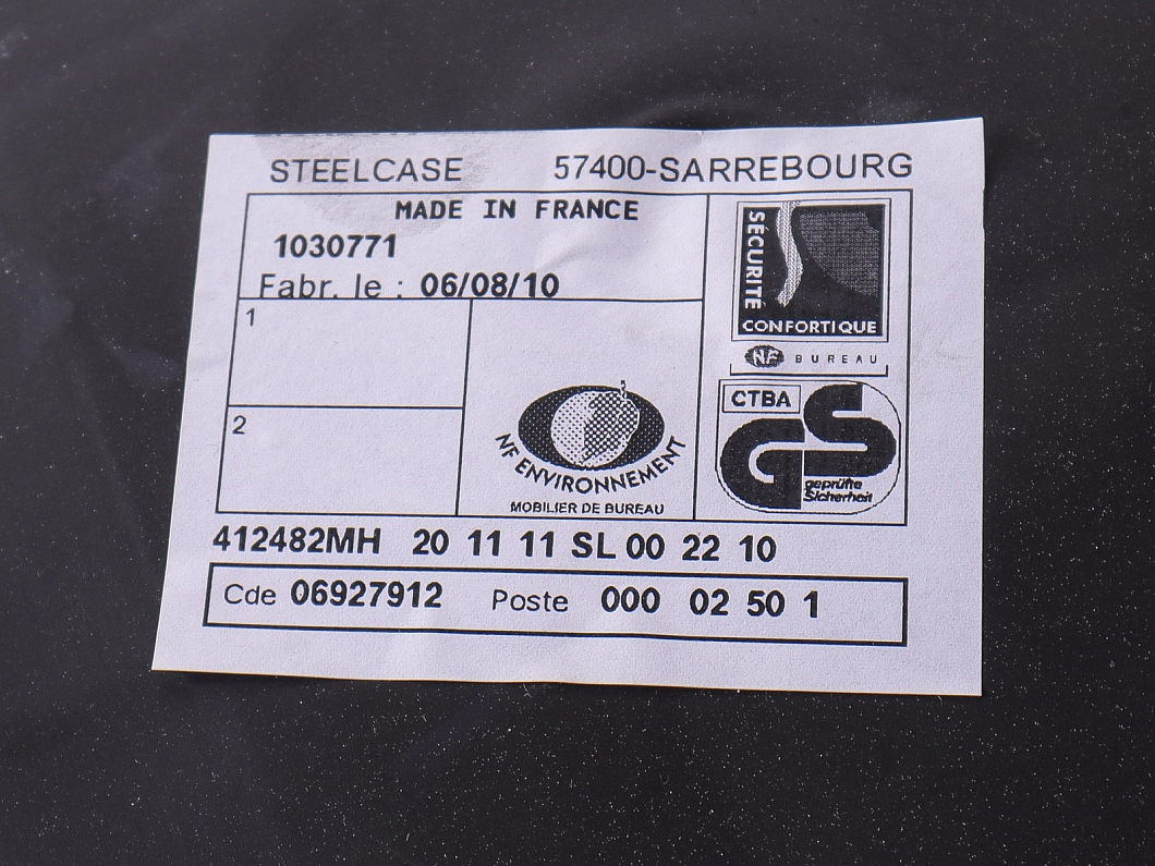 Конференц-кресло Steelcase Ткань Чёрный Франция (3362-12035)