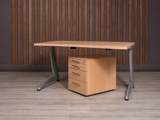 Стол с тумбой Steelcase ДСП Бук США