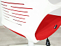 Кресло офисное / IQ / (White plastic red) белый пластик / красная ткань (555-00011)