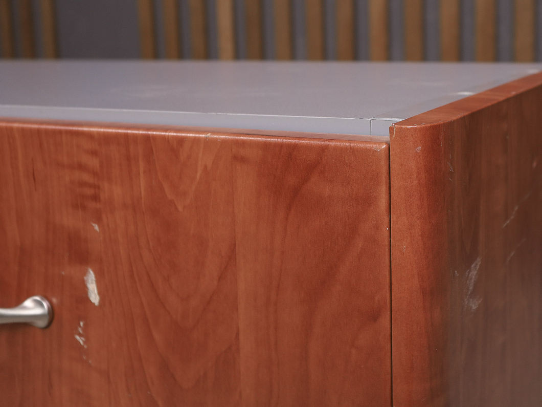 Тумба под оргтехнику ДСП Орех Россия (24351-20045)