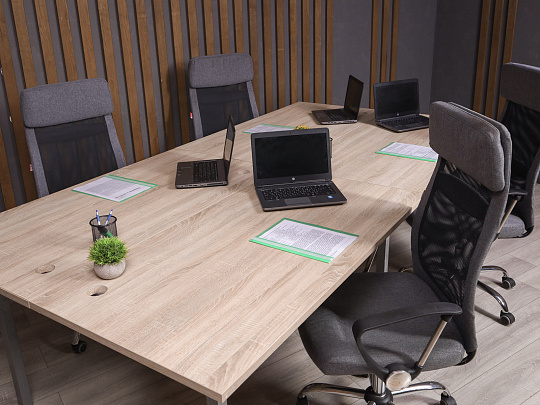 Комплект офисной мебели ДСП Ясень шимо Россия