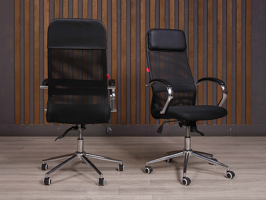 Офисное кресло ДЭФО Ткань Чёрный Россия