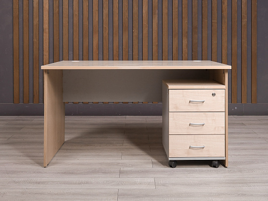 Стол с тумбой ДСП Дуб Россия